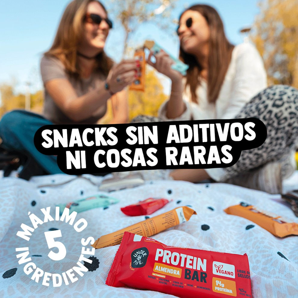 Barras Proteine Almendras 225g (5un) Under Five