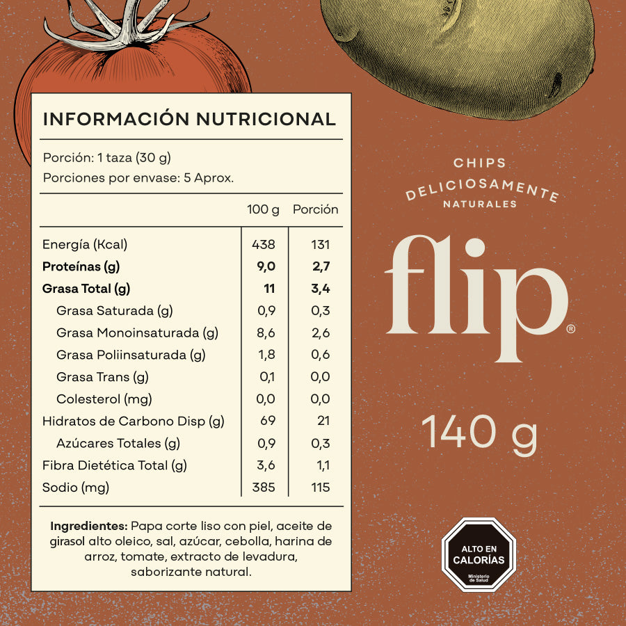 Chips de Papas Barbecue 140g Flip