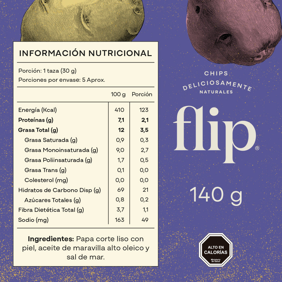 Chips Papas Nativas 140gr Flip