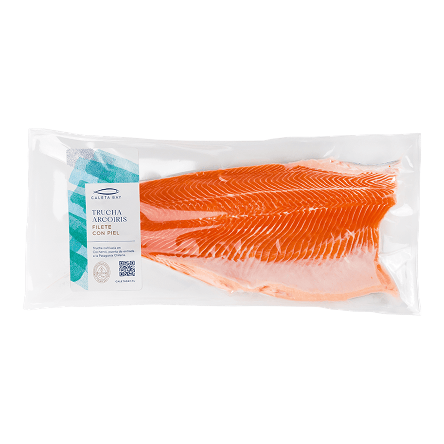 Filete de Trucha Con Piel Premium 600-800GR Caleta Bay