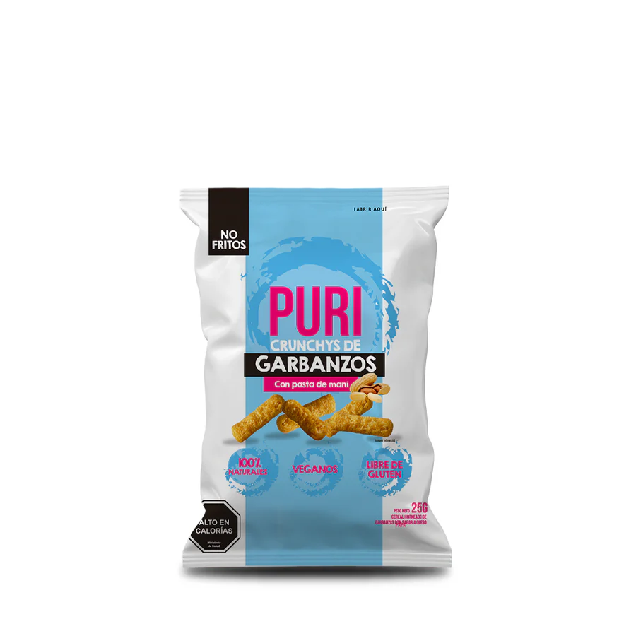 Crunchy Garbanzos Maní 25 gr Puri