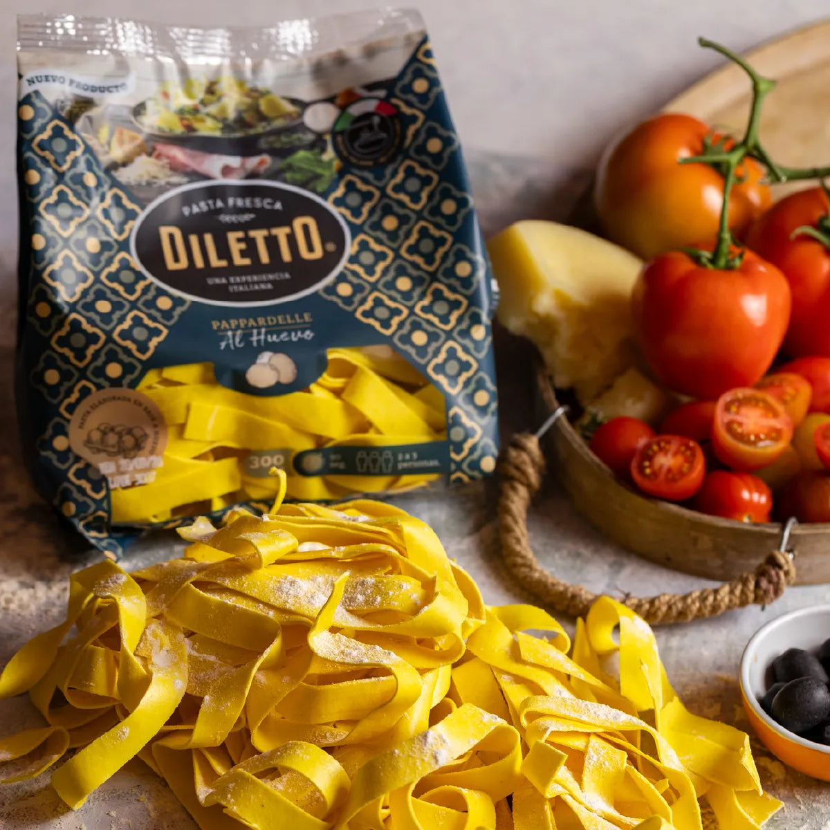 Pappardelle Huevo 300gr Diletto