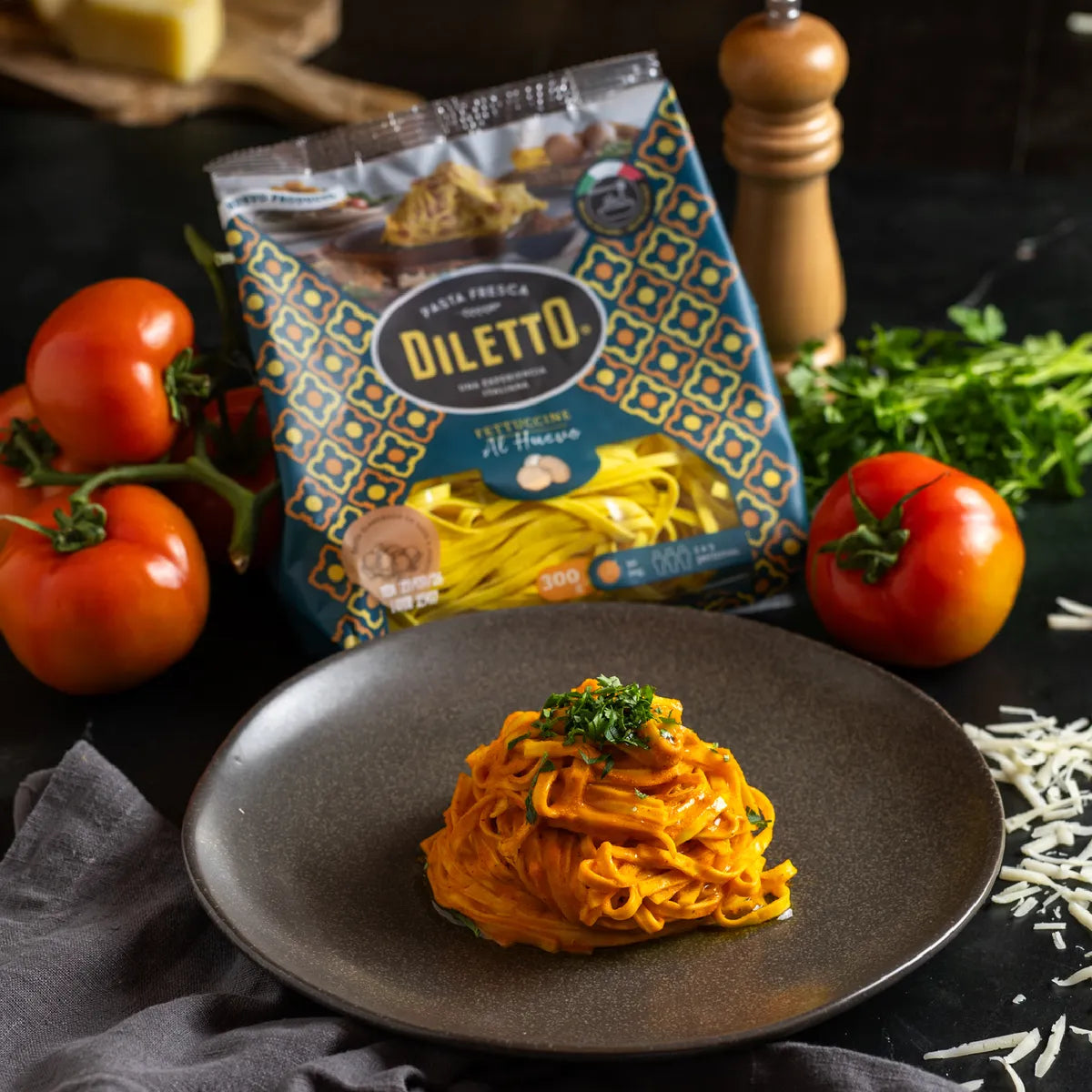 Fetuccini Huevo 300gr Diletto