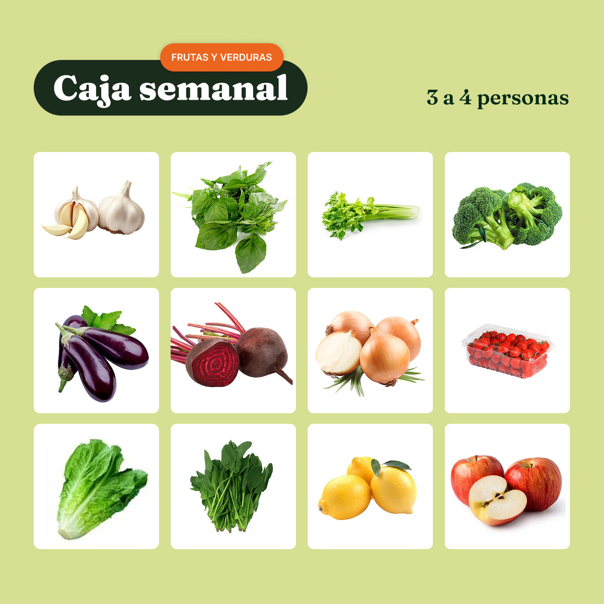 Pack Semanal Fruta y Verdura (3 a 4 personas) Nutrisco Market