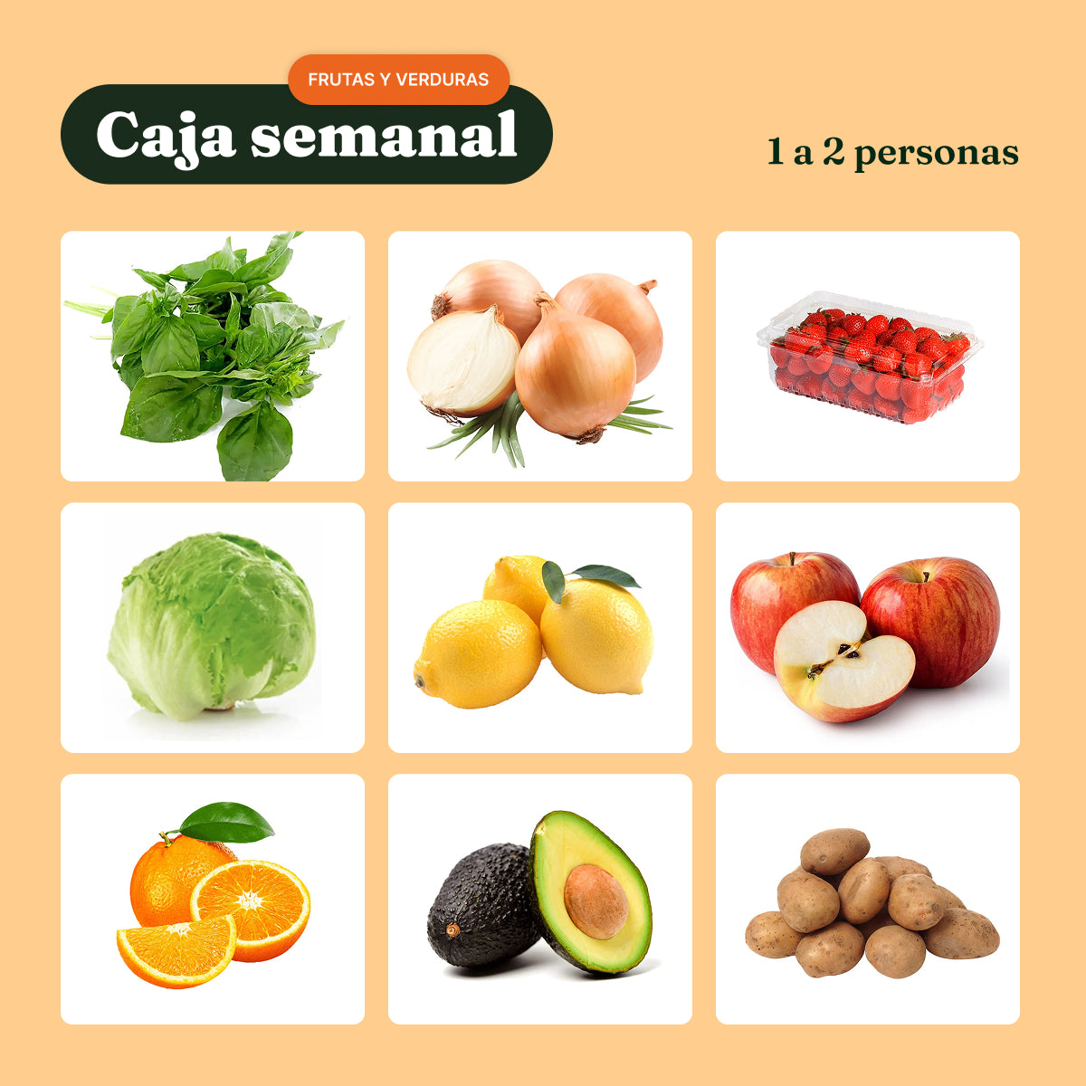 Pack Semanal Fruta y Verdura (1 a 2 personas) Nutrisco Market