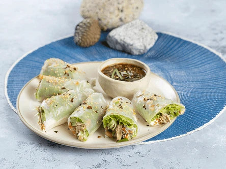 Rollitos de Papel de Arroz con Jurel en Aceite de Oliva