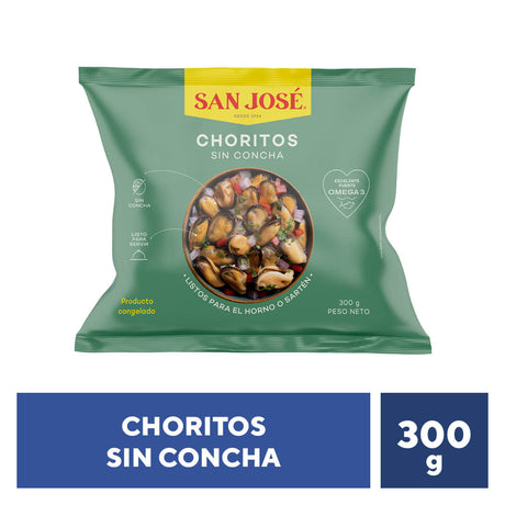 Choritos Congelados sin Concha 300g San José