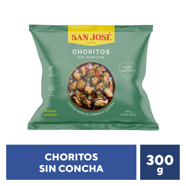Choritos Congelados sin Concha 300g San José