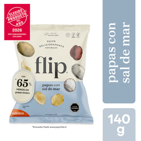 Chips de Papas con Sal de Mar 140g Flip