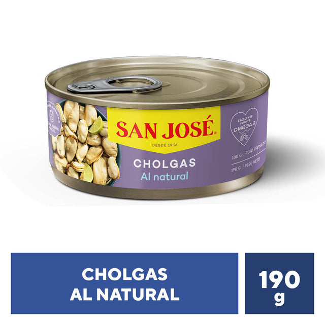 Cholgas al Natural de 190g San José