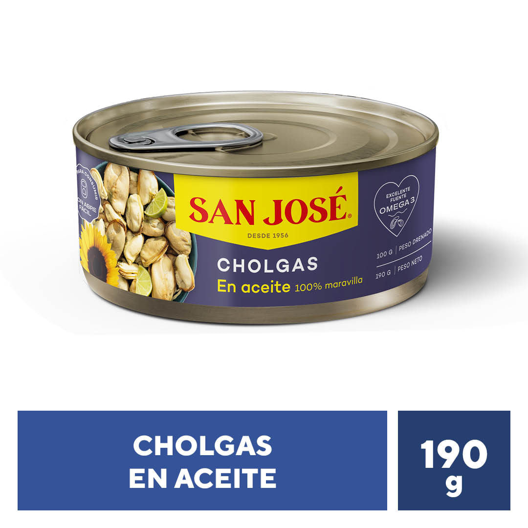 Cholgas en Aceite 190g San José