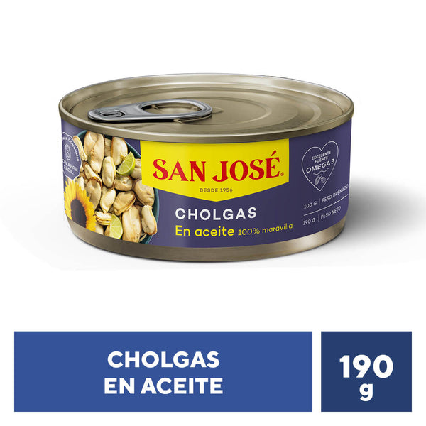Cholgas en Aceite 190g San José
