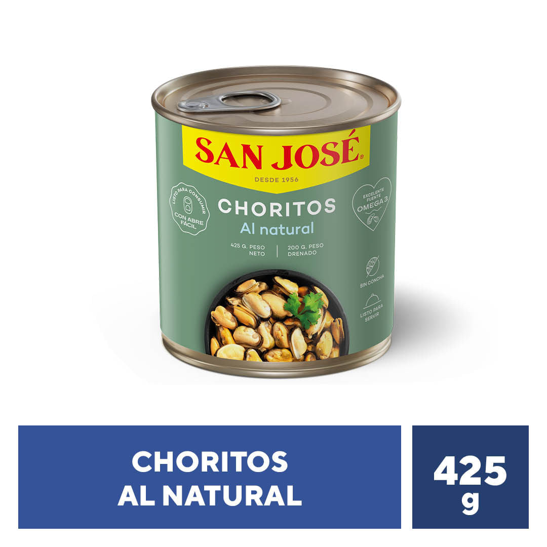 Choritos al Natural 425g San José