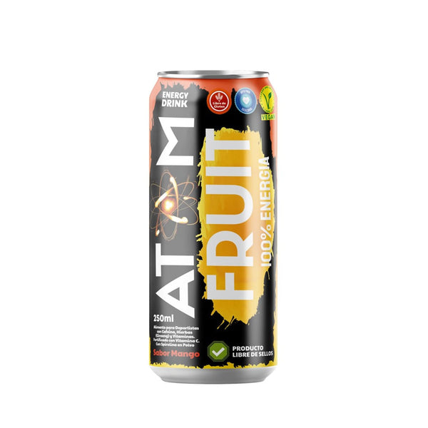 Bebida Energética Mango 250ml Atom Fruit