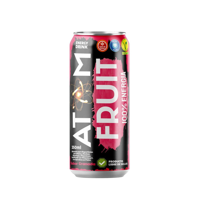 Bebida Energética Granada 250ml Atom Fruit