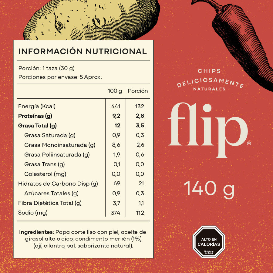 Chips de Papas con Merkén 140g Flip