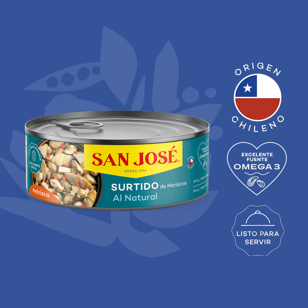 Surtido de Mariscos al Natural 190g San José