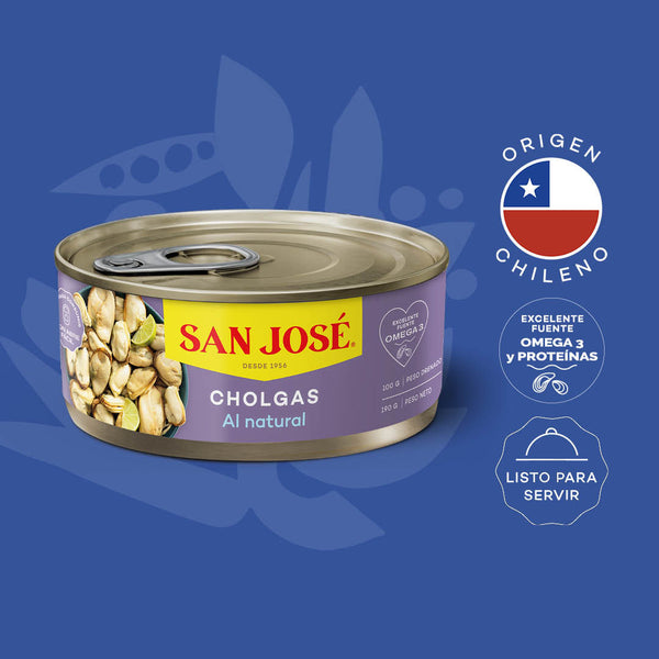 Cholgas al Natural de 190g San José