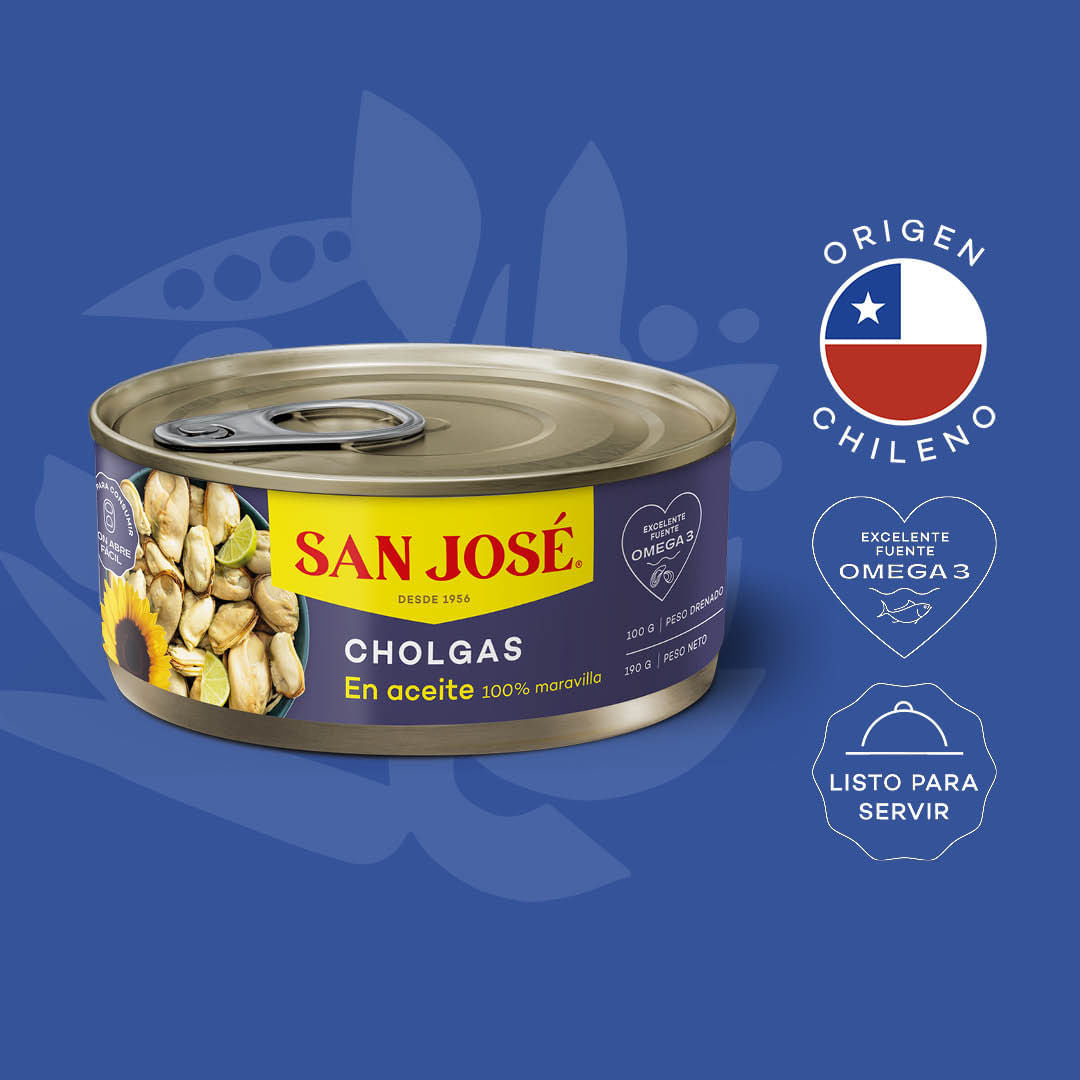 Cholgas en Aceite 190g San José