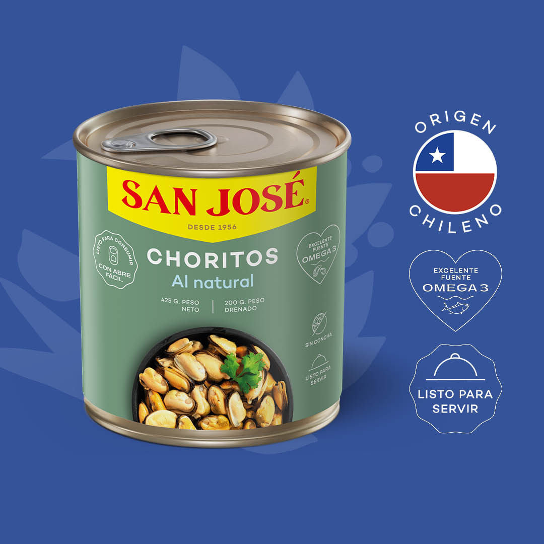 Choritos al Natural 425g San José