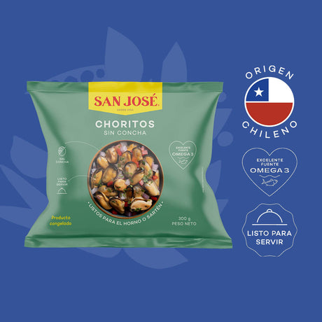 Choritos Congelados sin Concha 300g San José