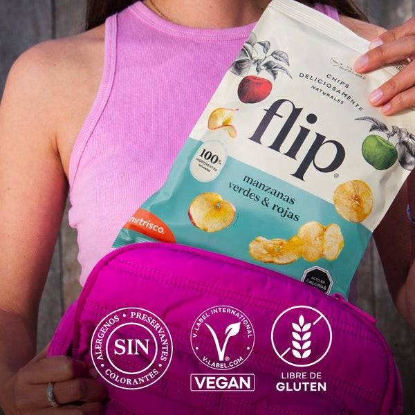 Chips Papa Mix Manzana Roja/Manzana Verde 140g Flip