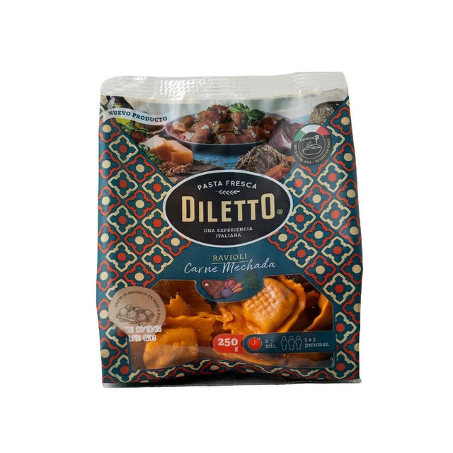 Ravioli Carne Mechada 250gr Diletto