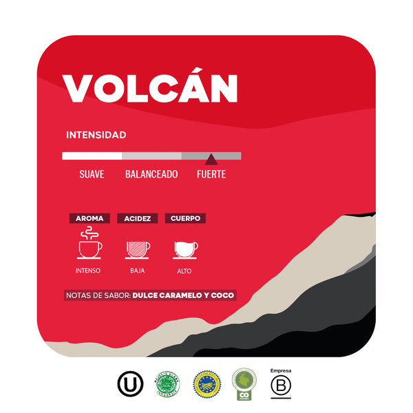 Café Volcán Grano 250gr Juan Valdez