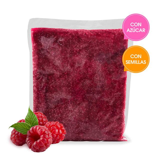 Puré de Frambuesas c/Semillas c/Azúcar 1Kg Bou