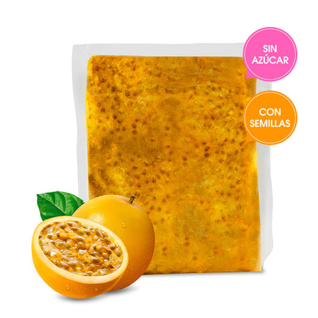 Puré de Maracuyá c/Semillas s/Azúcar 1Kg Bou