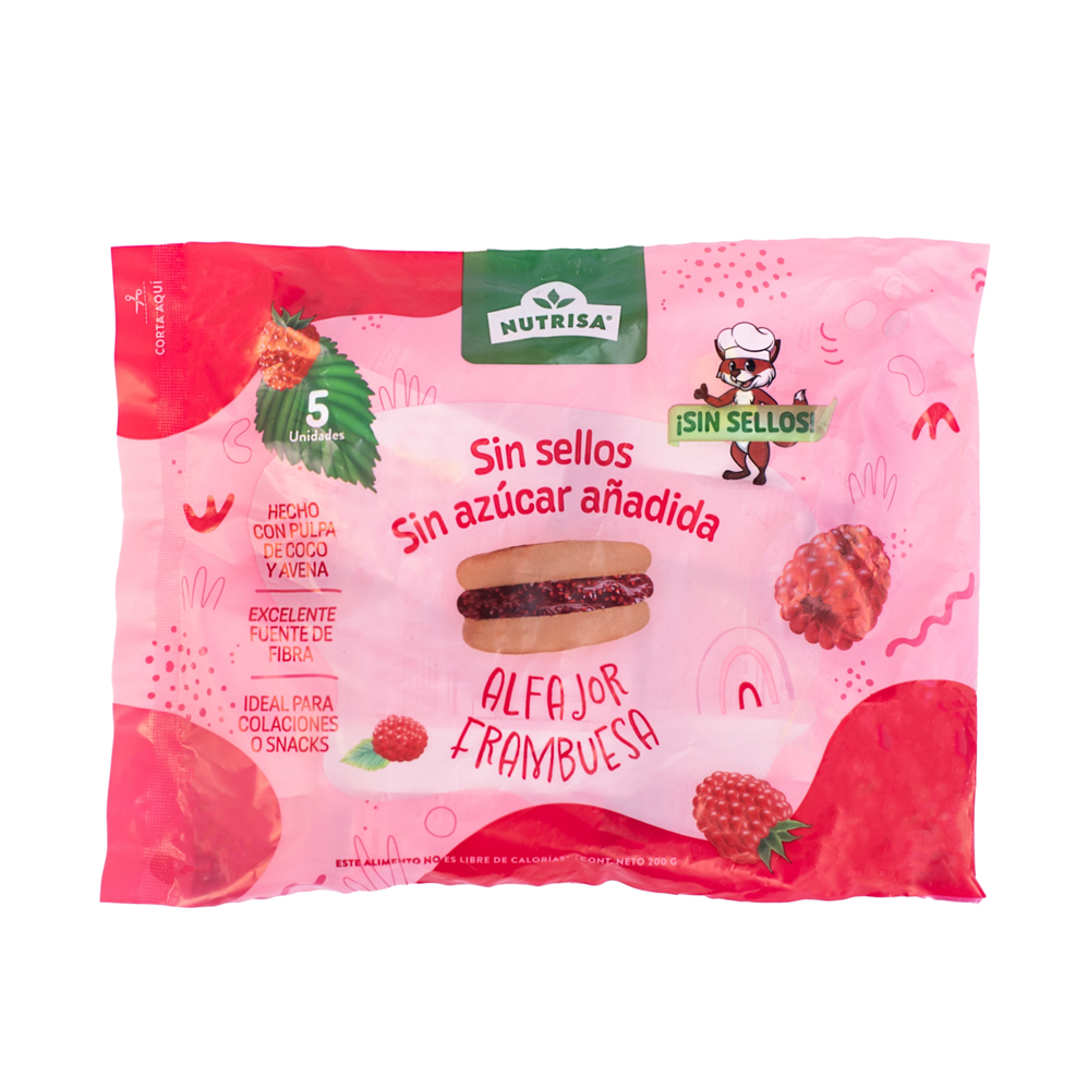 Alfajor Frambuesa 200gr (5un)