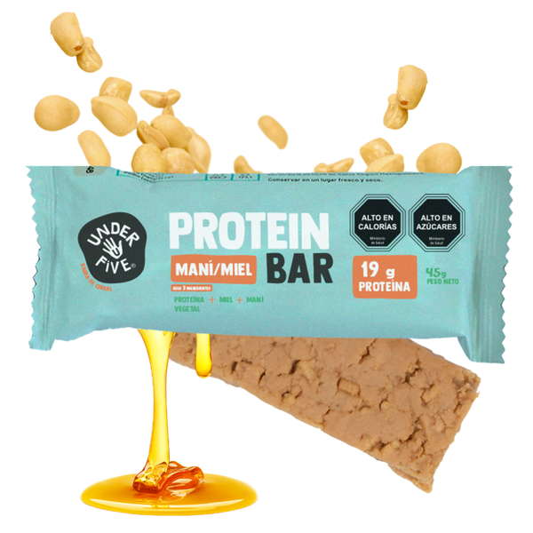 Barras Protein Maní Miel 225g (5un) Under Five
