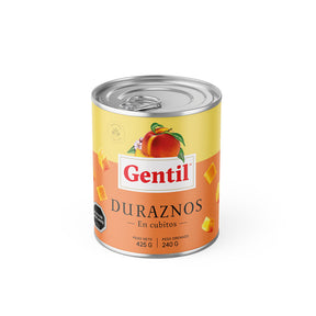 Duraznos en Cubos 425g Gentil