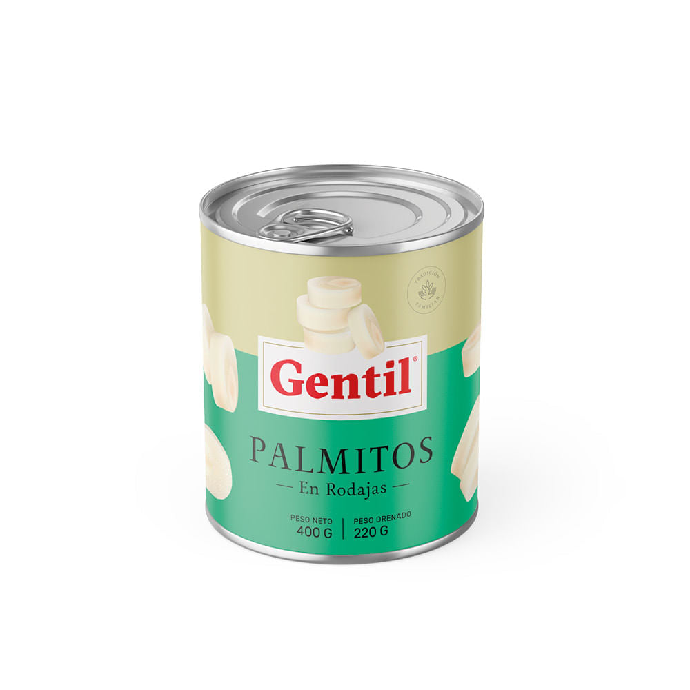 Palmitos en Rodajas 400g Gentil
