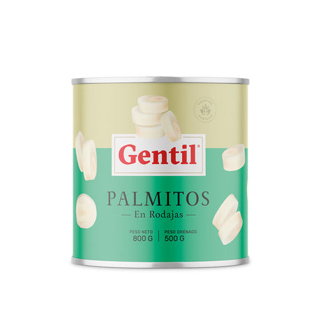 Palmitos en Rodajas 800g Gentil