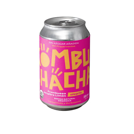 Frambuesa Jengibre Limón 355ml Kombuchacha
