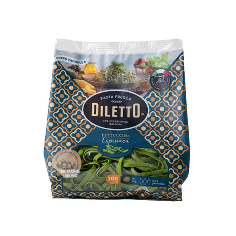 Fetuccini Espinaca 300gr Diletto