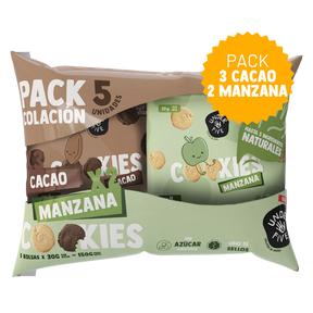 Pack Galletas Manzana Cacao 30 g (5un) Under Five