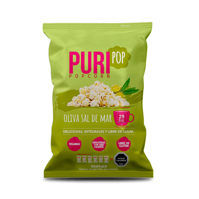 Popcorn Oliva Sal de Mar 100 gr Puri