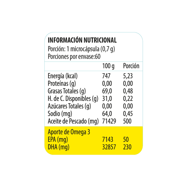 Omega 3 Junior Ultra DHA (60 cápsulas) Omega UP