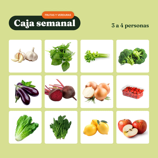 Pack Semanal Fruta y Verdura (3 a 4 personas) Nutrisco Market
