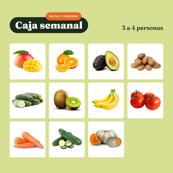 Pack Semanal Fruta y Verdura (3 a 4 personas) Nutrisco Market
